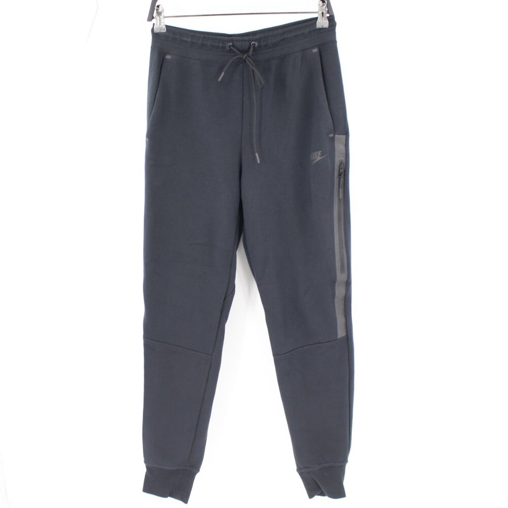 Nike Sweatpants Womens Small Tech Fleece Black Jogger Pants Drawstring pockets